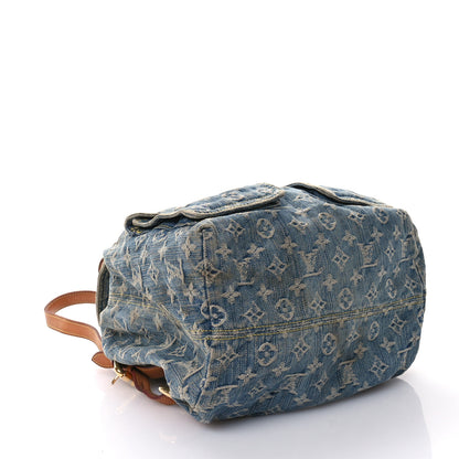 Louis Vuitton Denim Sac a Dos Backpack GM Blue 4 of 11