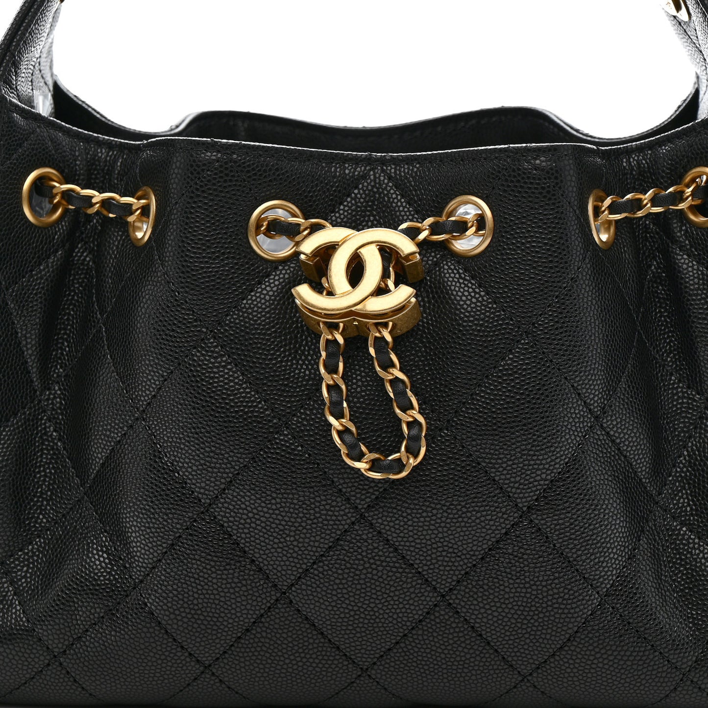 Caviar Quilted Mini Chanel 25 Handbag Black