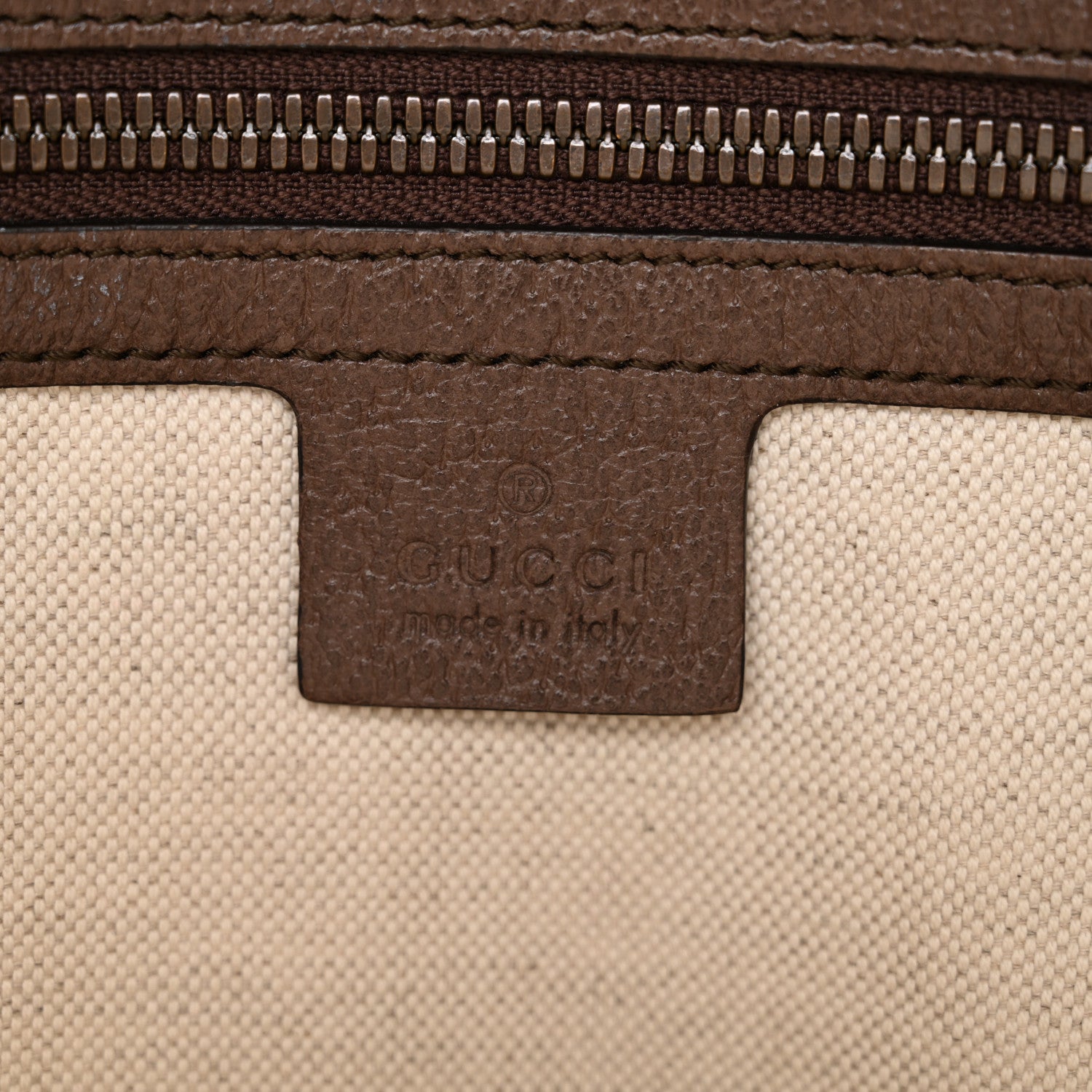 Gucci GG Supreme Monogram Web Small Ophidia Half Moon Hobo Brown 6 of 12