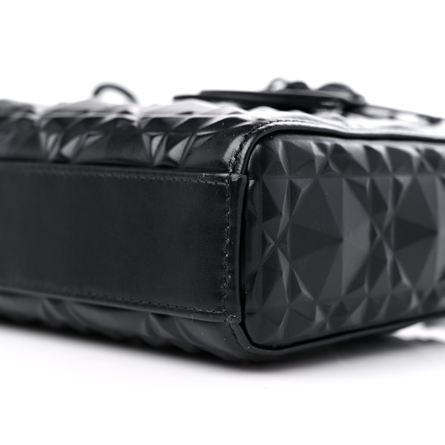 Calfskin Cannage Diamond Medium Lady D-Joy Black