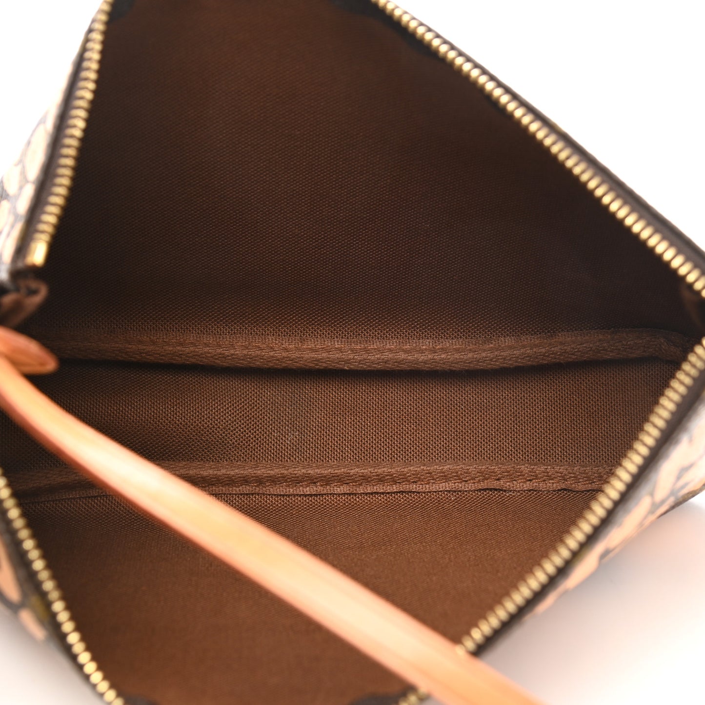 Monogram Graffiti Pochette Accessories Peach