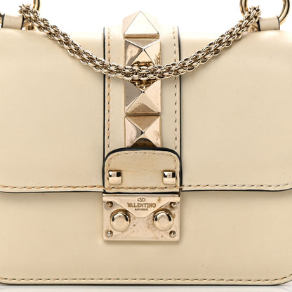 Valentino Garavani Vitello Mini Glam Lock Rockstud Flap White 7 of 18