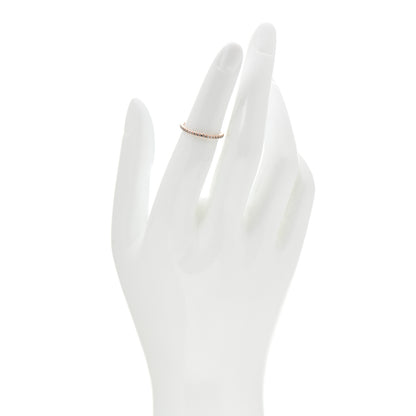 Tiffany 18K Rose Gold Diamond Metro Band Ring 48 4.5 2 of 5