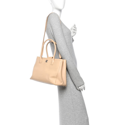 Chanel Calfskin Cerf Executive Shopper Tote Beige Clair 2 of 13