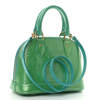 Louis Vuitton Vernis Alma BB Blue Lagon 2 of 8