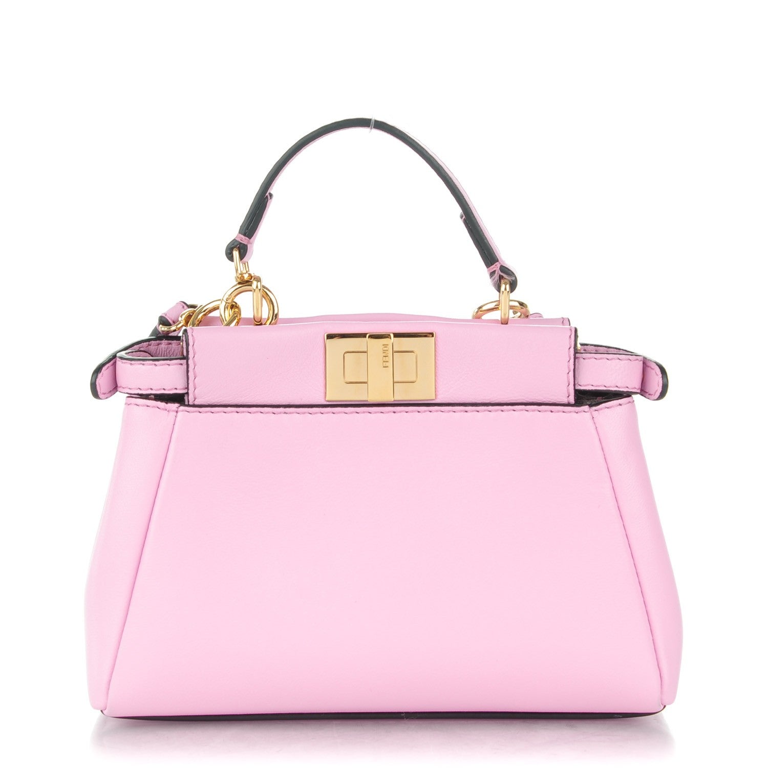 Fendi Shiny Nappa Micro Peekaboo Iconic Satchel Lavanda 1 of 7