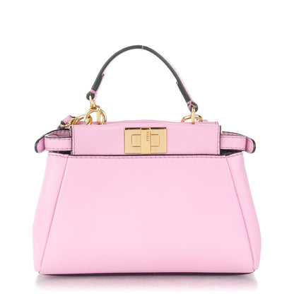 Fendi Shiny Nappa Micro Peekaboo Iconic Satchel Lavanda 1 of 7