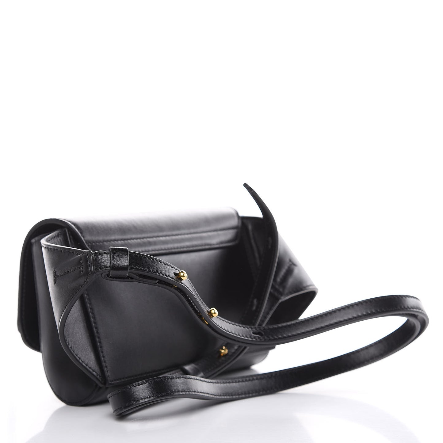 Calfskin Suede C Belt Bag Black