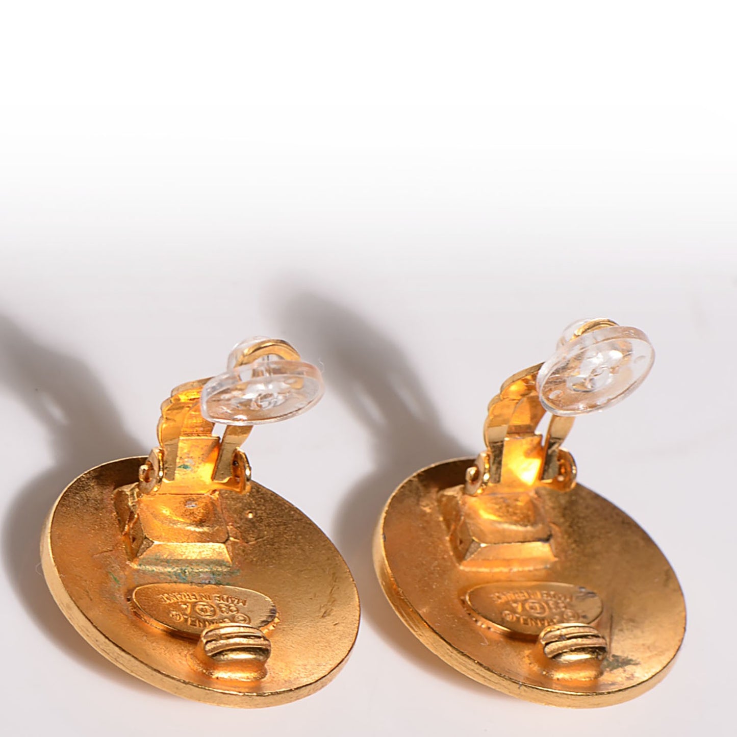 CC Clip On Earrings Gold