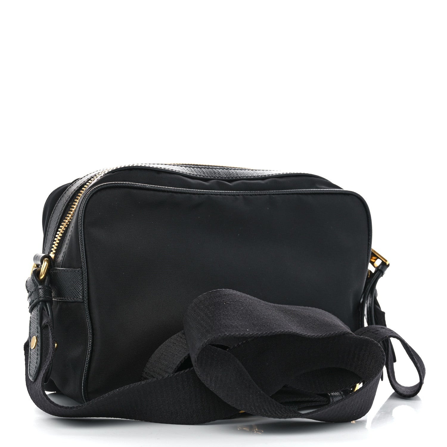 Prada Tessuto Nylon Soft Calf Camera Bag Black 3 of 9