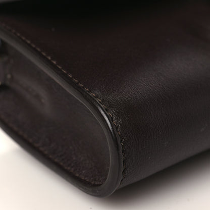 Chloe Suede Calfskin Mini Faye Shoulder Bag Carbon Brown 7 of 8