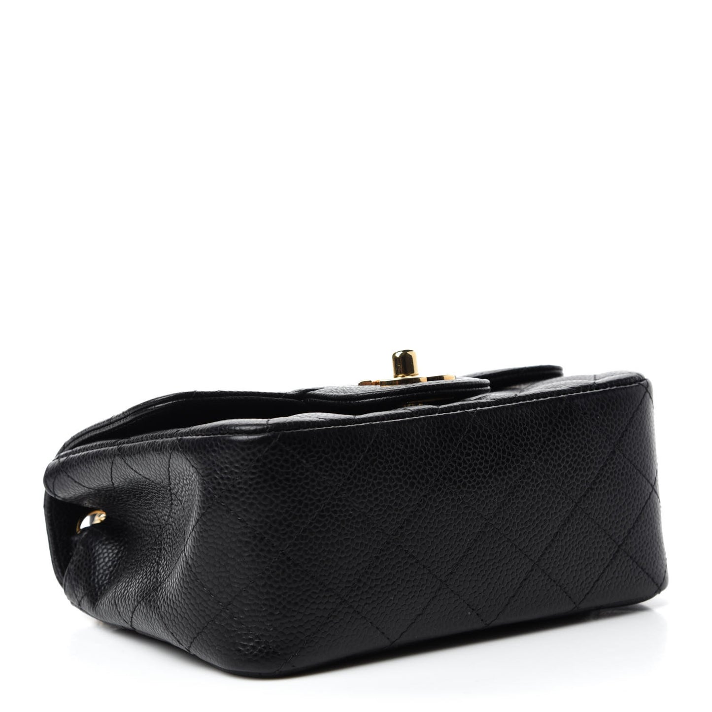 Caviar Quilted Mini Square Flap Black