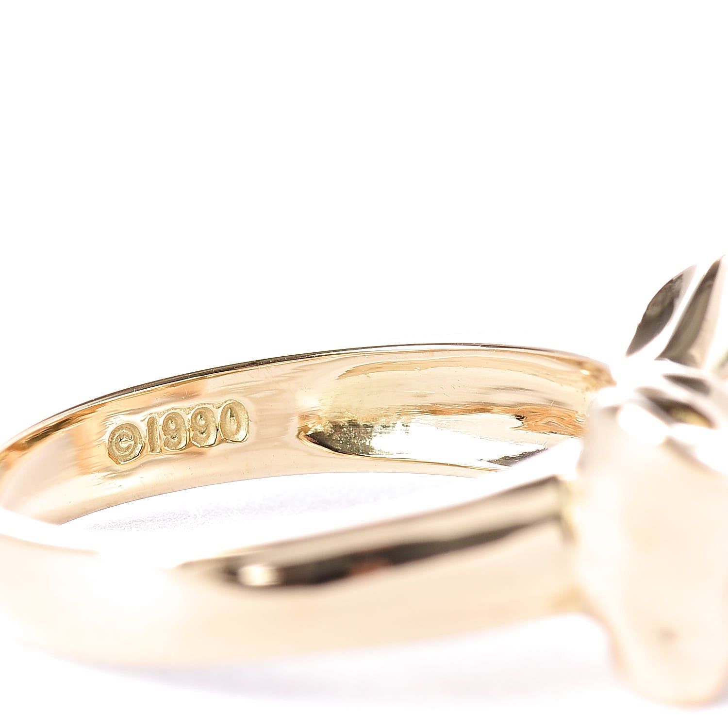 Tiffany 18K Yellow Gold Bow Ring 50 5.5 6 of 6