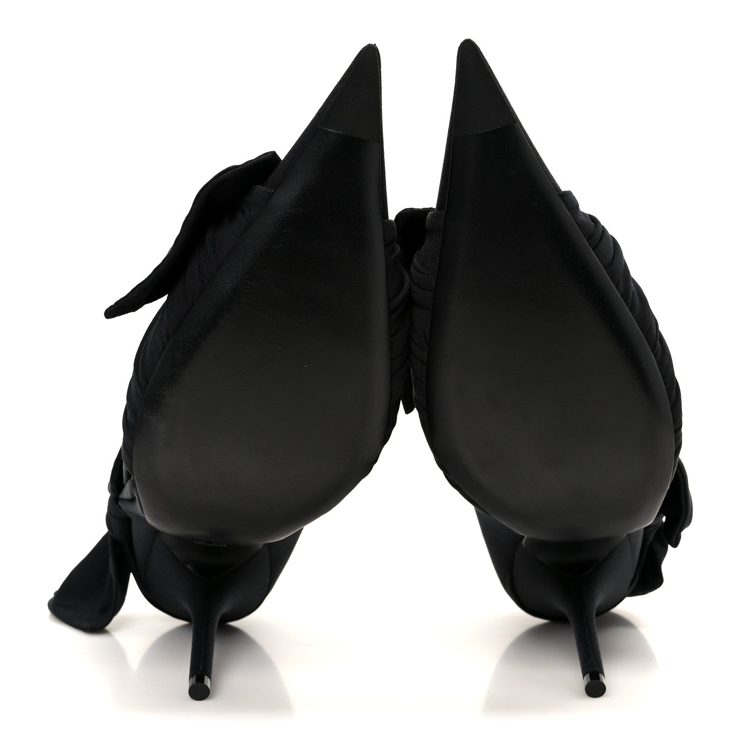 Balenciaga Stretch Cupro Nylon Jersey Knife Knot 110mm Pumps 39 Black 6 of 10