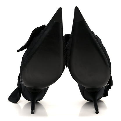 Balenciaga Stretch Cupro Nylon Jersey Knife Knot 110mm Pumps 39 Black 6 of 10