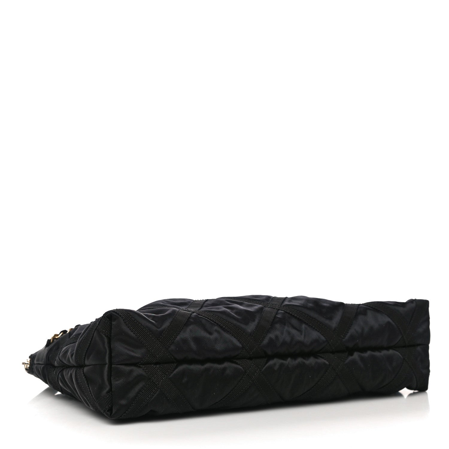Chanel Nylon Grosgrain Large Lifestyle Pouch With Foldable Tote Black 5 of 12