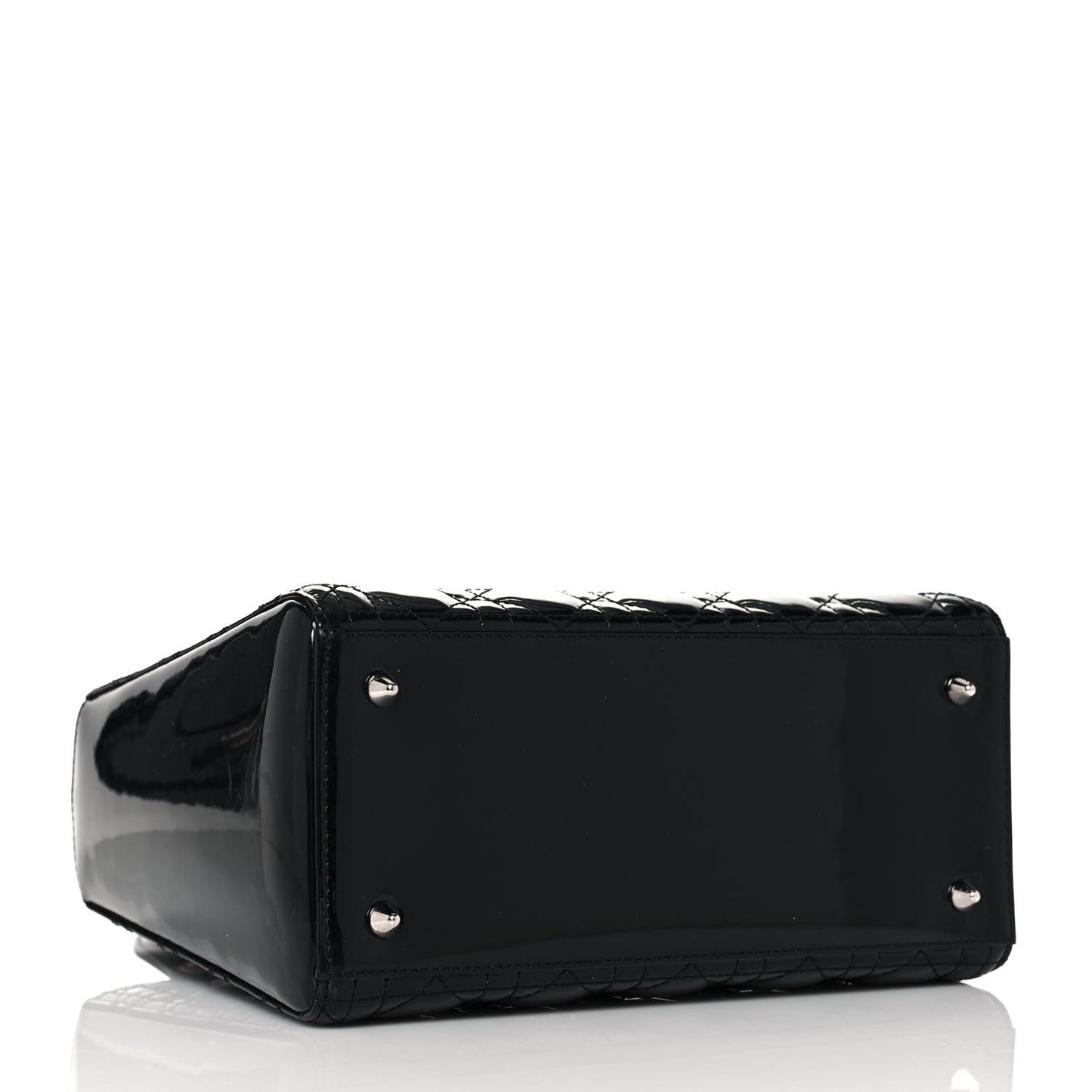 Patent Cannage Medium Lady Dior Black