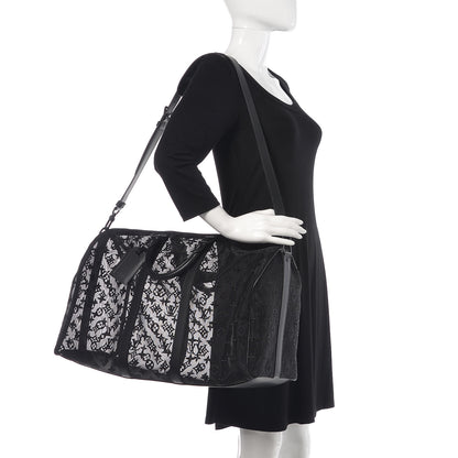 Louis Vuitton Monogram See Through Keepall Bandouliere 50 Black 3 of 13