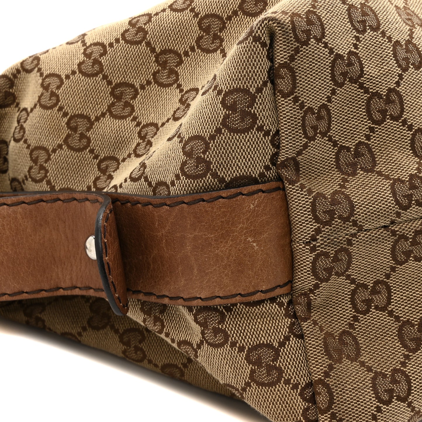 Monogram Bamboo Bar Medium Tote Brown