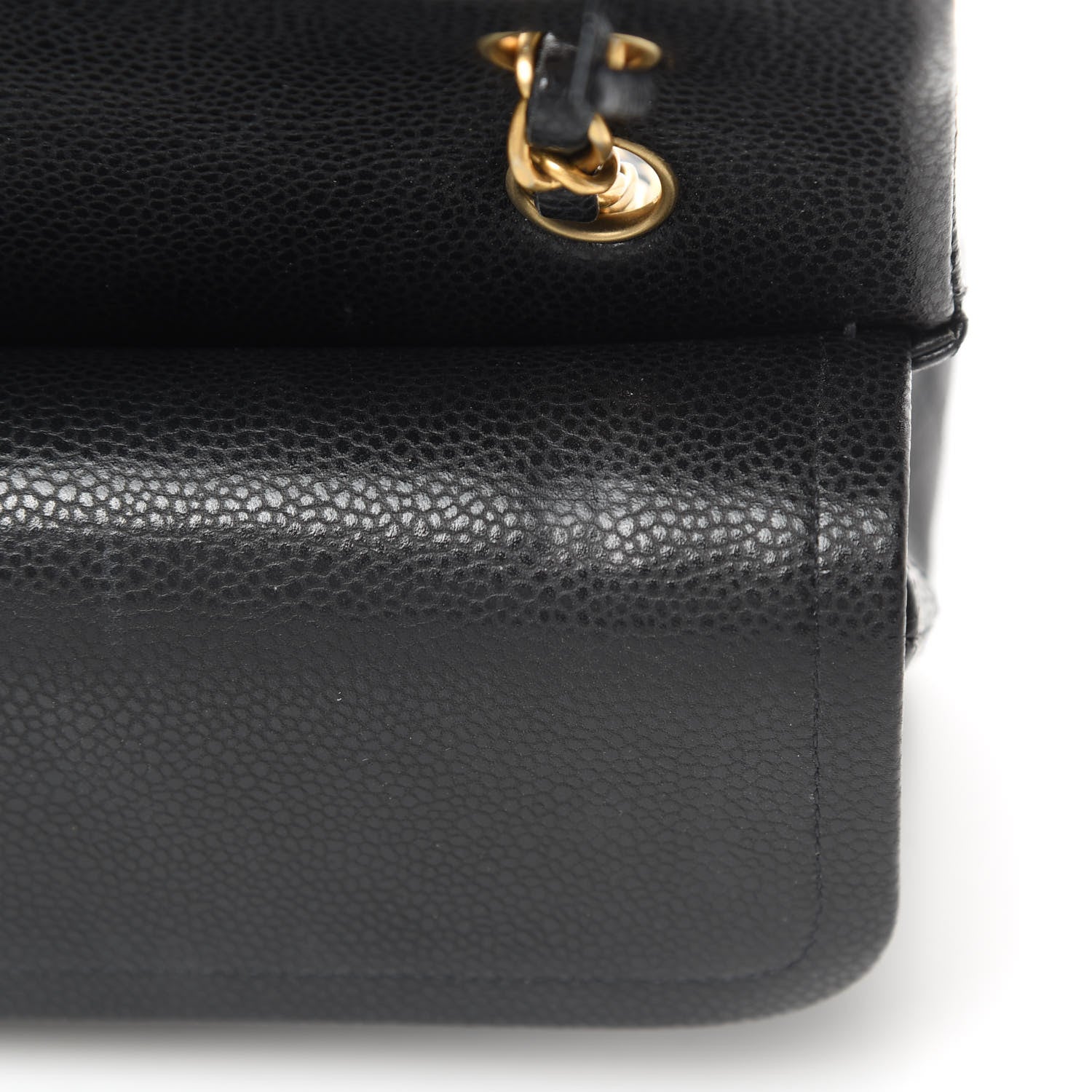 Chanel Caviar Quilted Medium Double Flap Black 12 of 14
