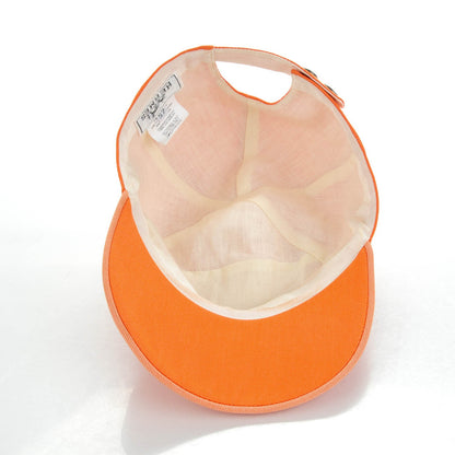 Hermes Cotton Silk Horse Riding Cap 57 Orange 6 of 7