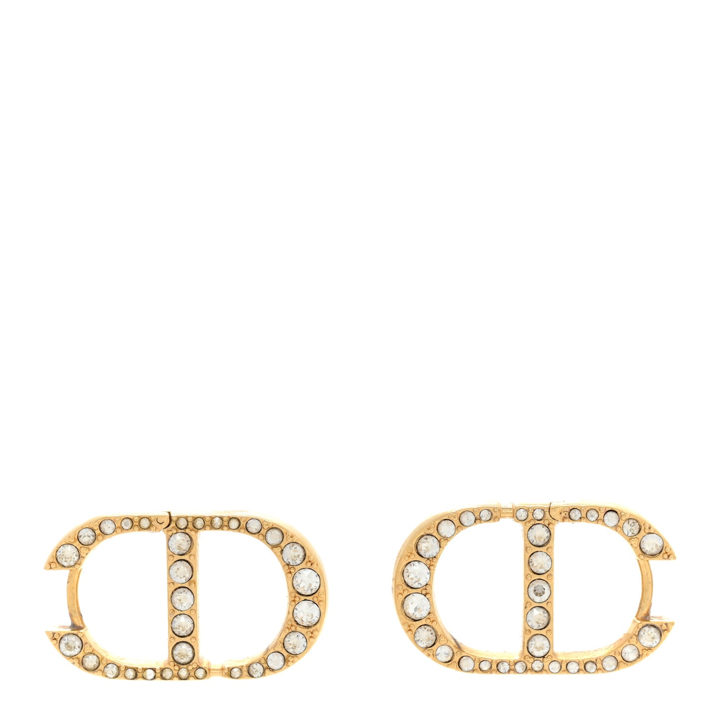 Crystal 30 Montaigne Earrings Gold
