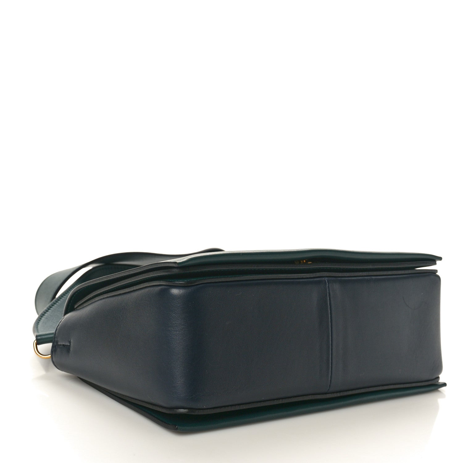 Celine Shiny Smooth Calfskin Medium Frame Shoulder Bag Amazone Dark Navy 4 of 10