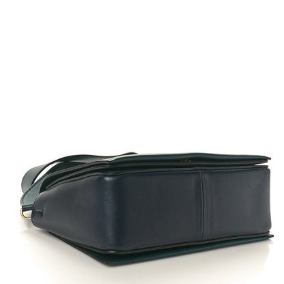 Celine Shiny Smooth Calfskin Medium Frame Shoulder Bag Amazone Dark Navy 4 of 10