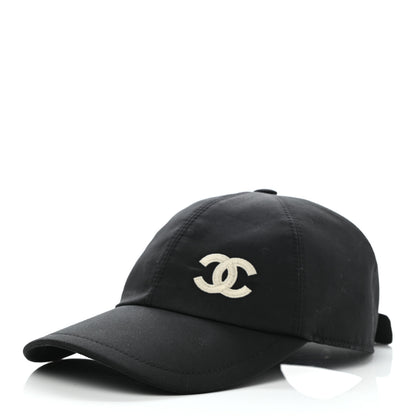 Chanel Cotton CC Cap Hat Black 1 of 9