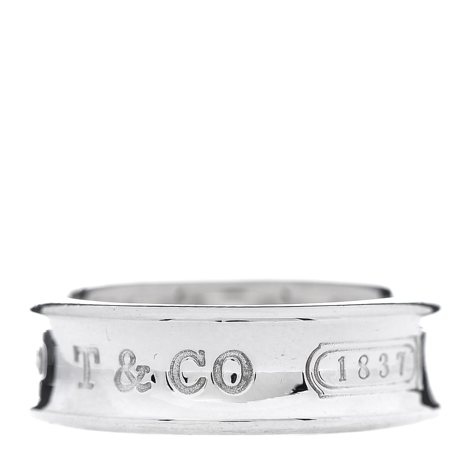 Tiffany Sterling Silver 1837 Band Ring 59 8.75 1 of 6