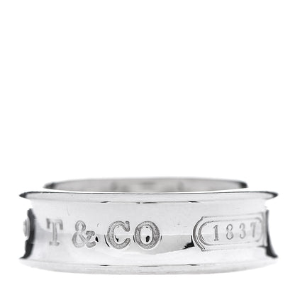 Tiffany Sterling Silver 1837 Band Ring 59 8.75 1 of 6