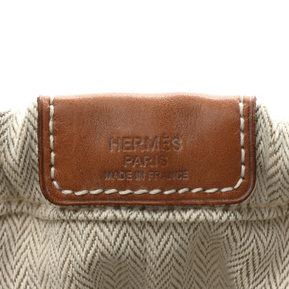 Hermes Canvas Barenia Fourbi 20 PM Pouch Naturel Fauve 7 of 9