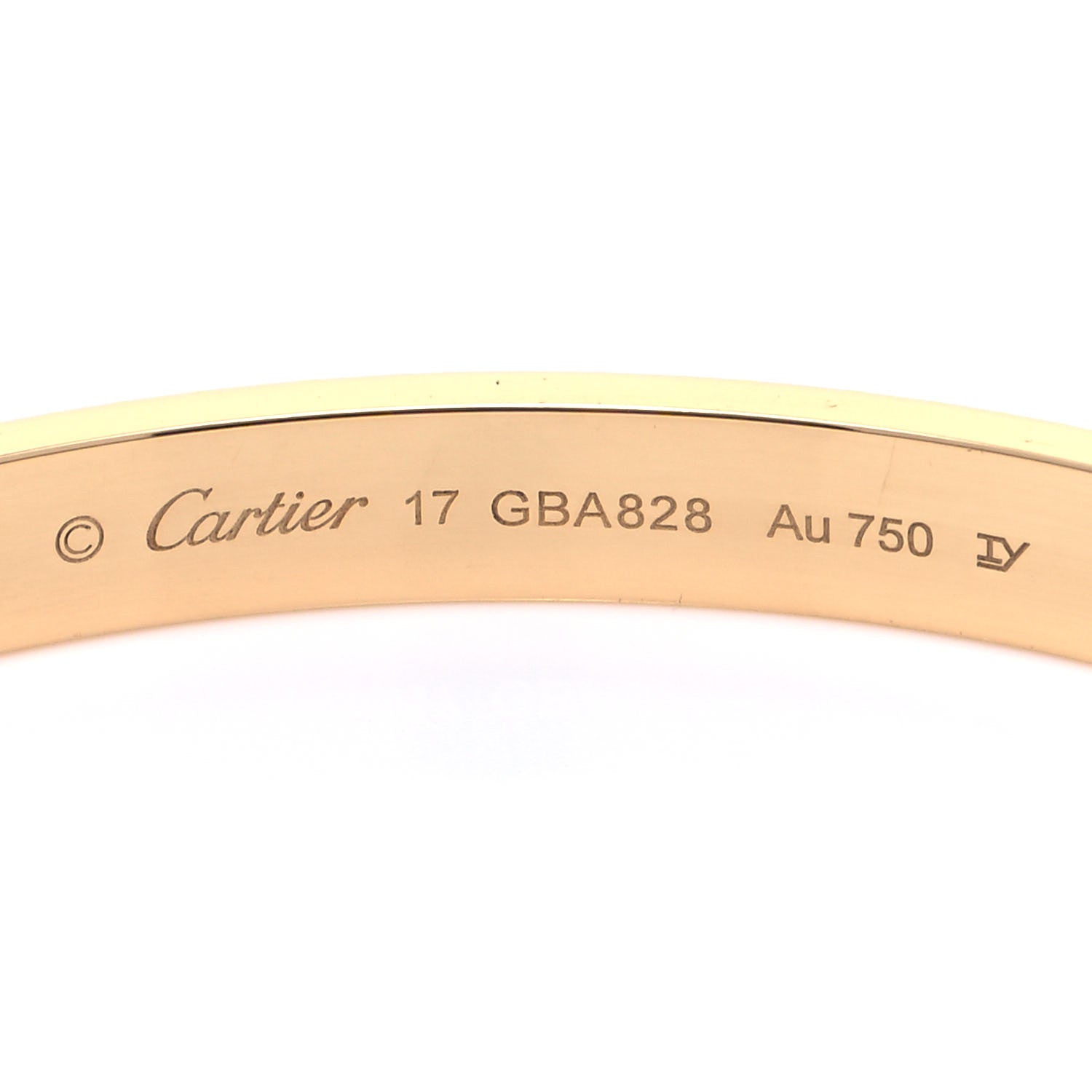 Cartier 18K Yellow Gold LOVE Bracelet 17 4 of 6