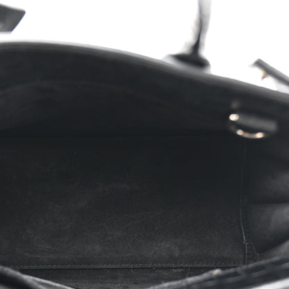 Saint Laurent Calfskin Crocodile Embossed Nano Sac De Jour Black 5 of 13