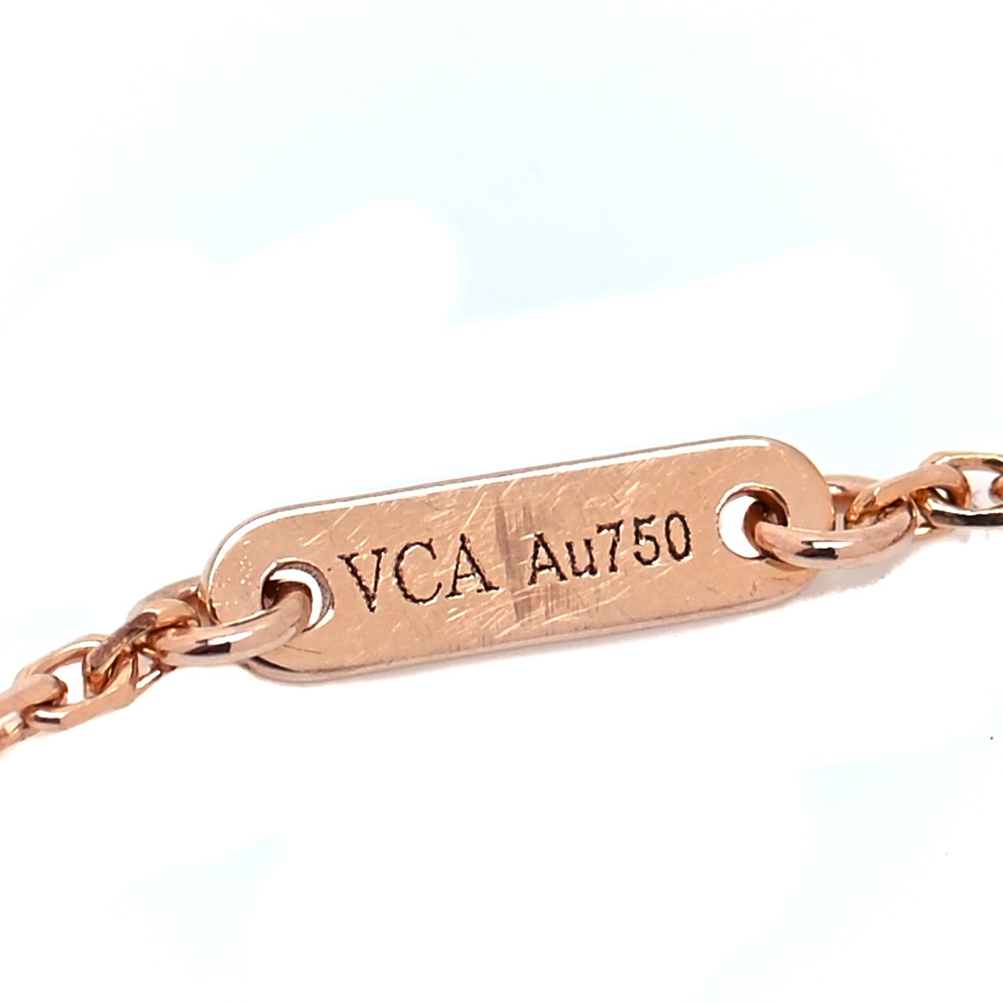 18K Rose Gold Carnelian Sweet Alhambra Bracelet