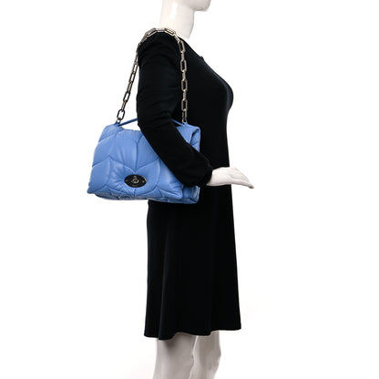 Mulberry Nappa Pillow Quilted Softie Bag Cornflower Blue 2 of 8