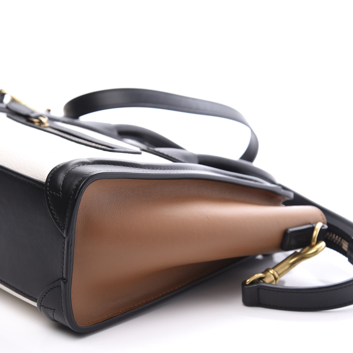 Celine Smooth Drummed Calfskin Nano Tri-Color Luggage White 7 of 8