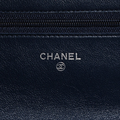 Chanel Caviar Timeless CC Wallet on Chain WOC Navy Blue 7 of 9