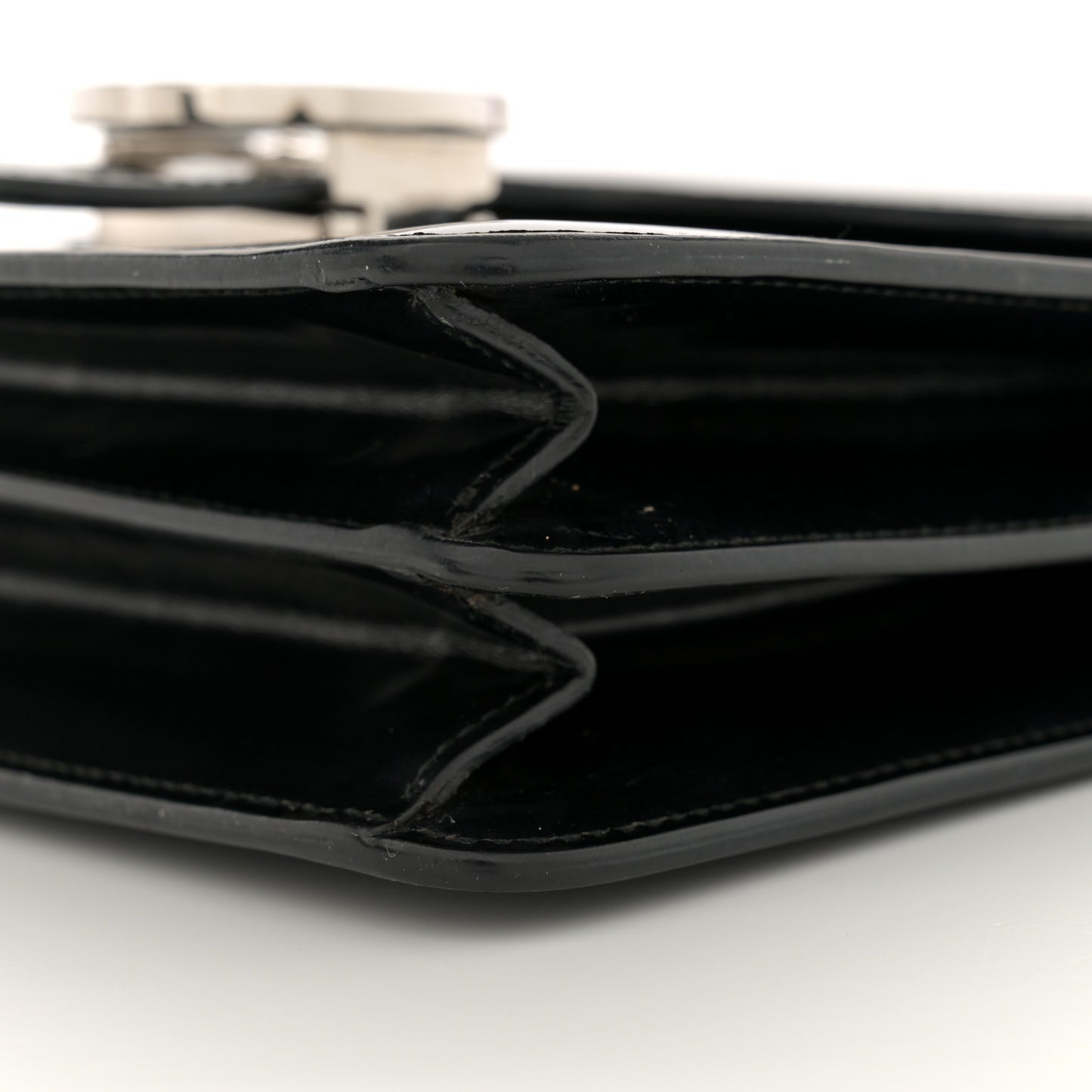 Shade Lux Calfskin Small Interlocking G Shoulder Bag Black