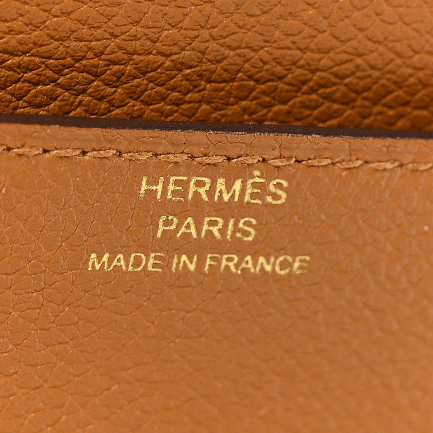 Hermes Evercolor Constance Wallet To Go Caramel 5 of 9