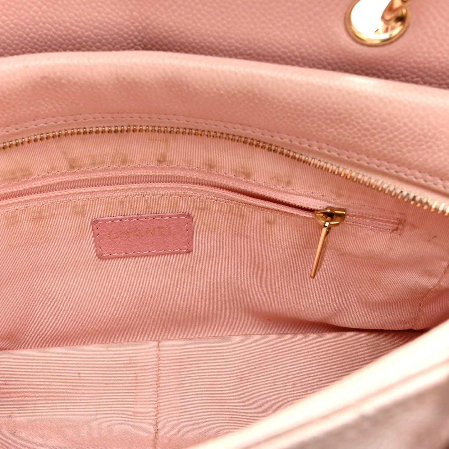 Caviar Quilted Petit Timeless Shopping Tote PTT Pink