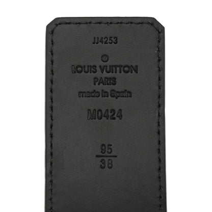 Louis Vuitton Taurillon Calfskin 40mm LV Initiales Reversible Belt 95 38 Black 4 of 6