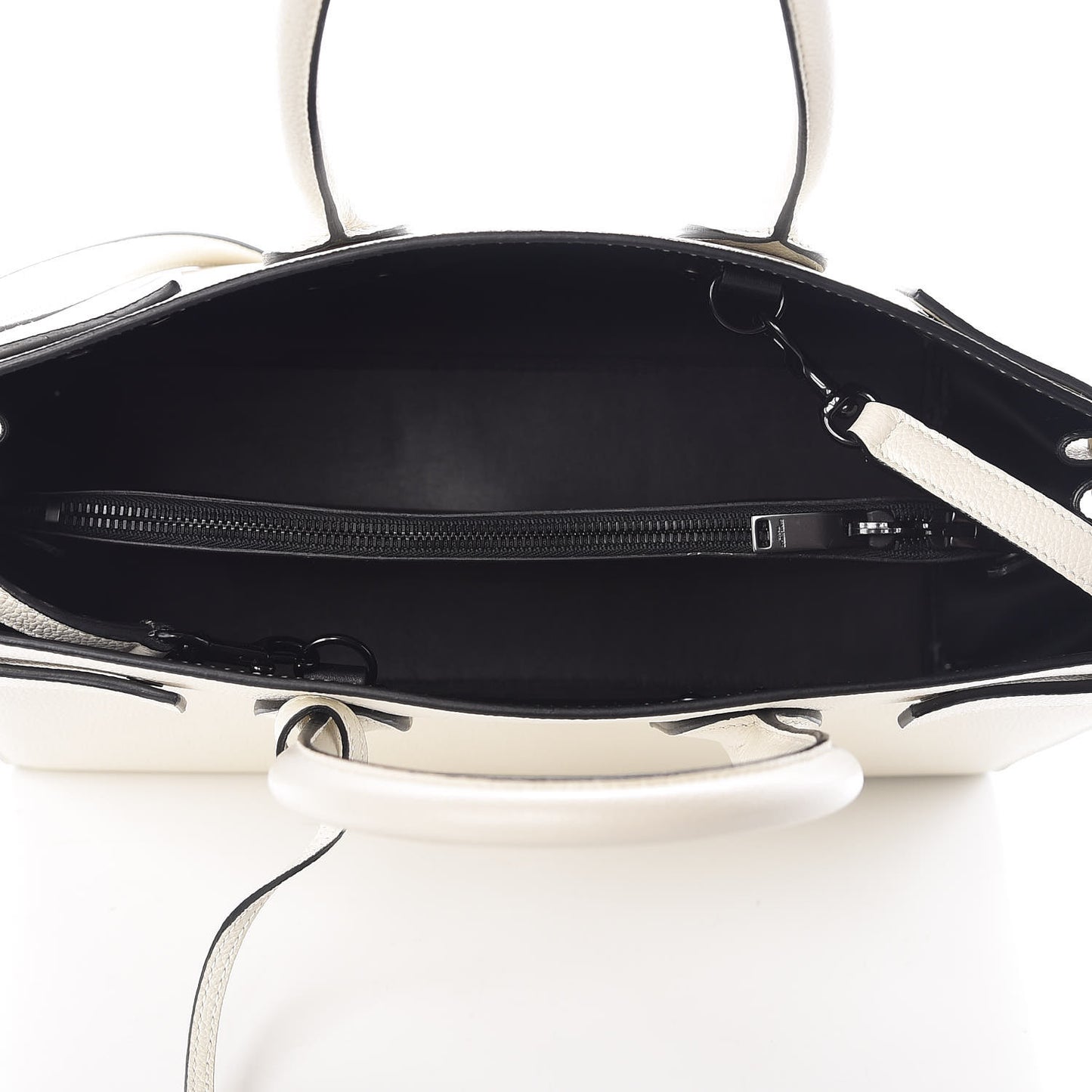 Grained Calfskin Small Sac De Jour Porcellana Black