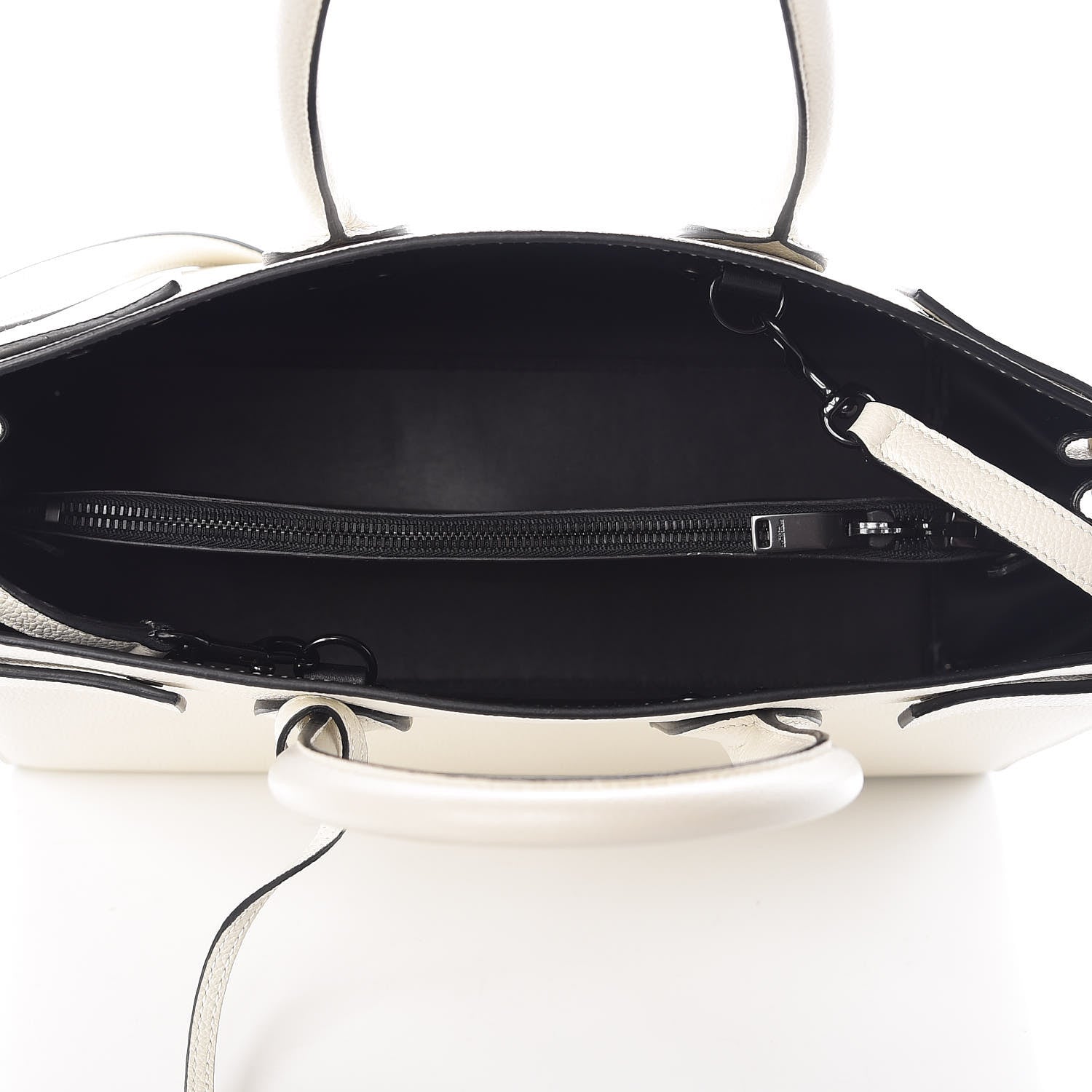 Saint Laurent Grained Calfskin Small Sac De Jour Porcellana Black 6 of 10