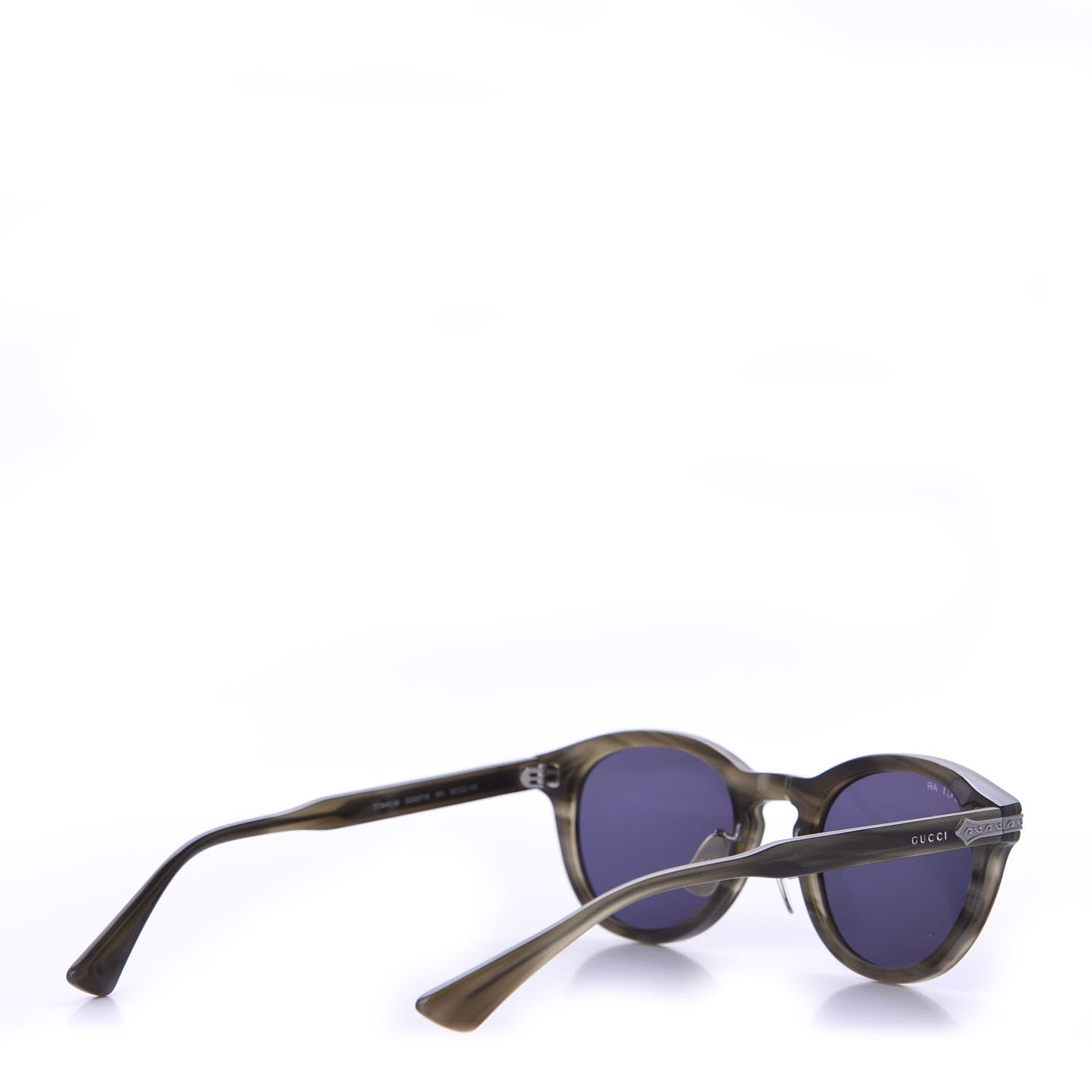 Gucci Acetate Round Metal Sunglasses GG0071S 4 of 8