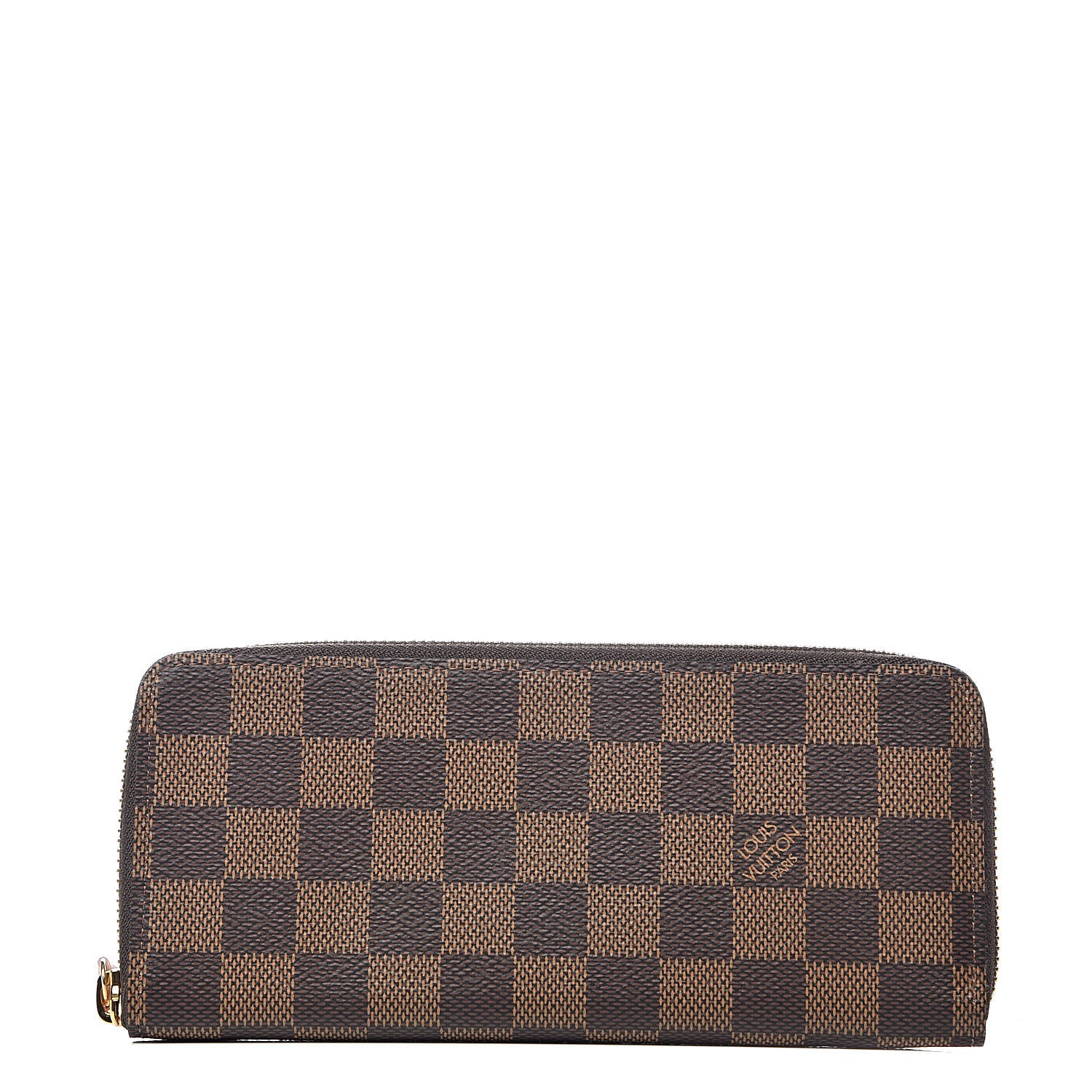Louis Vuitton Damier Ebene Clemence Wallet Rose Ballerine 1 of 6