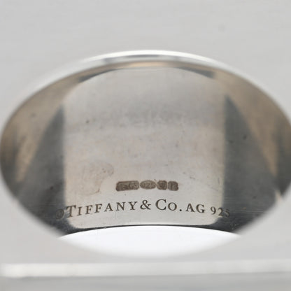Tiffany Sterling Silver Out of Retirement Rectangle Ring 54 7 5 of 6