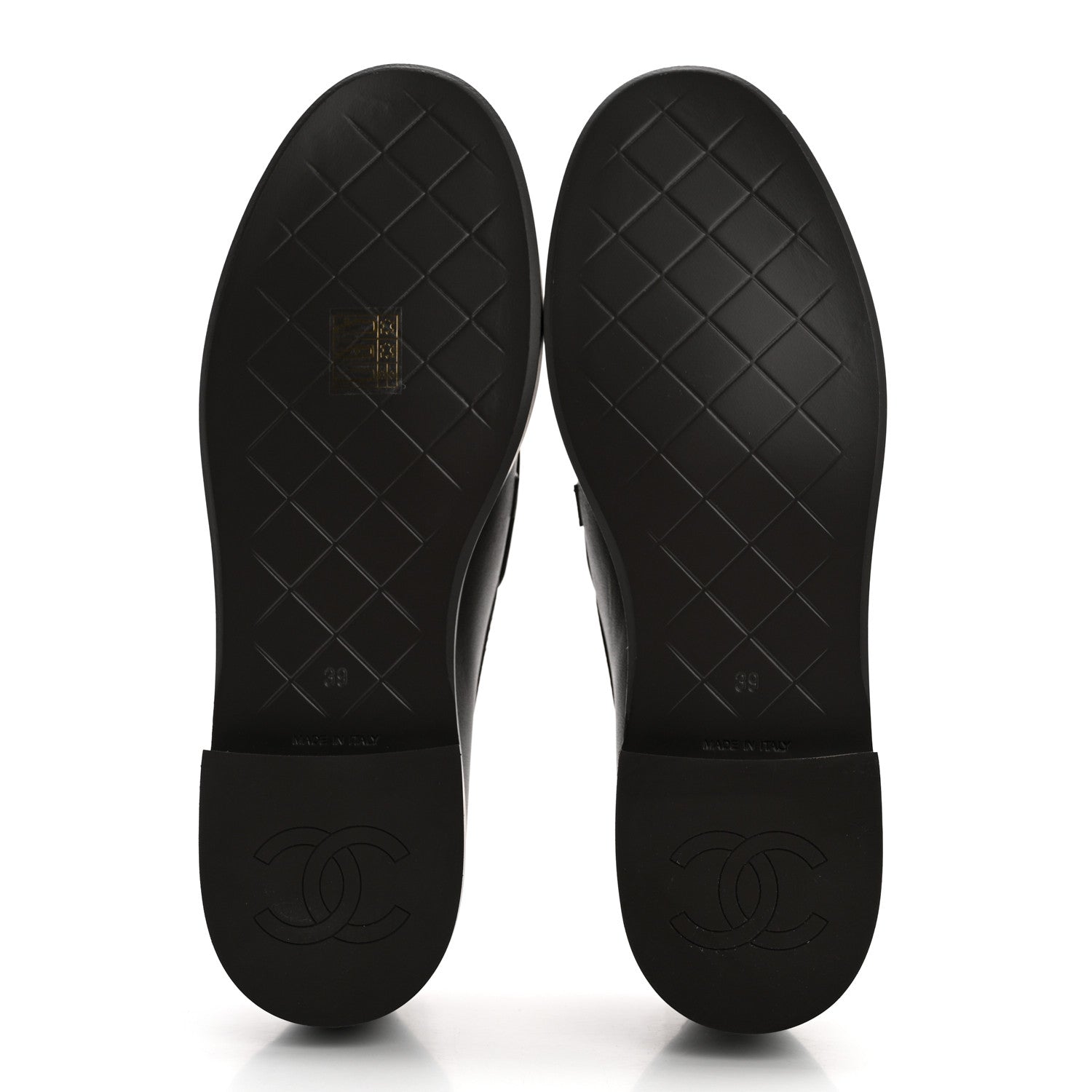Chanel Lambskin Quilted CC Turnlock Loafers 39 Dark Brown 5 of 9