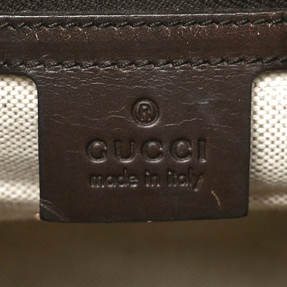 Gucci Monogram Vintage Web Medium Boston Dark Brown 6 of 10