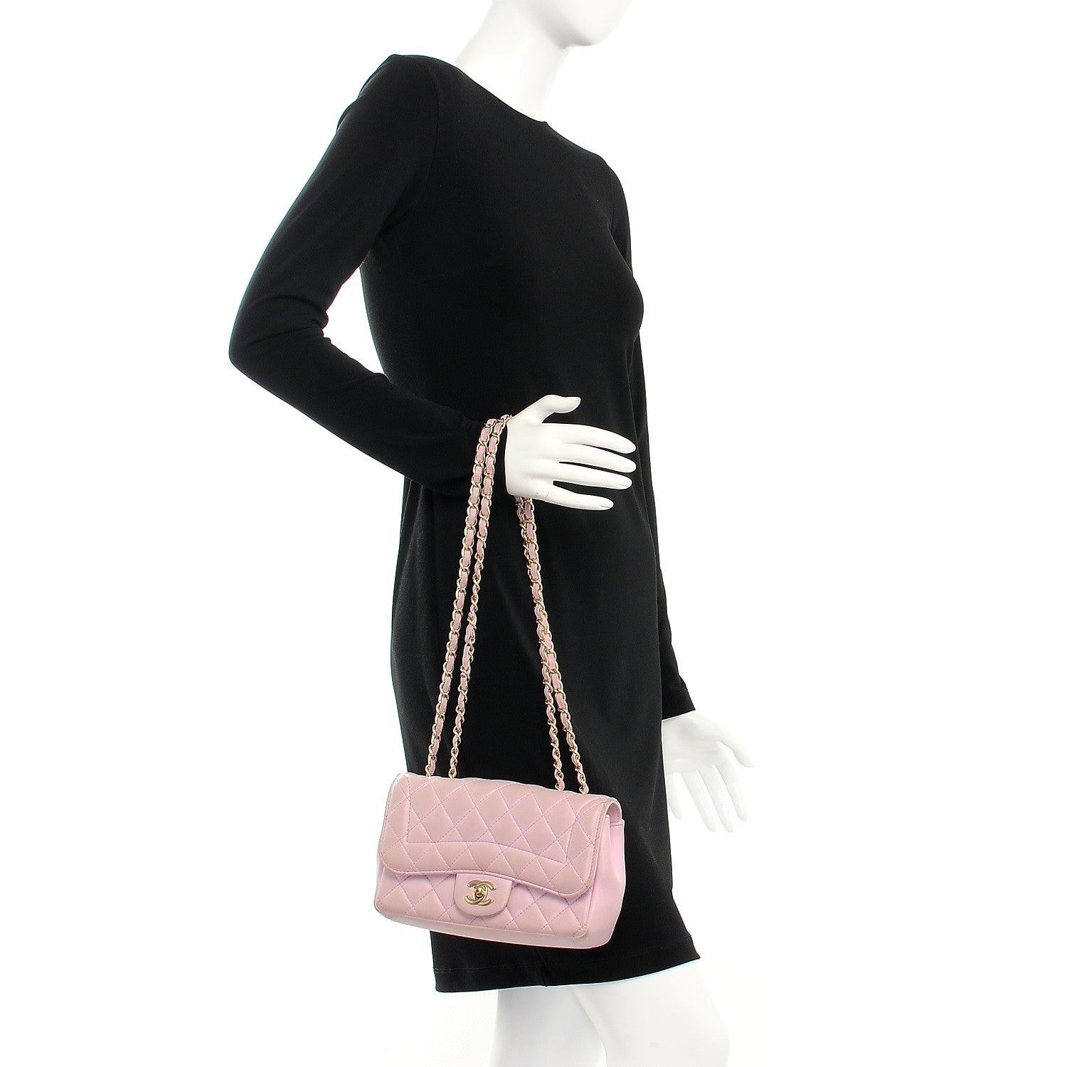 Chanel Lambskin Quilted Mini Mademoiselle Chic Flap Pink 2 of 17